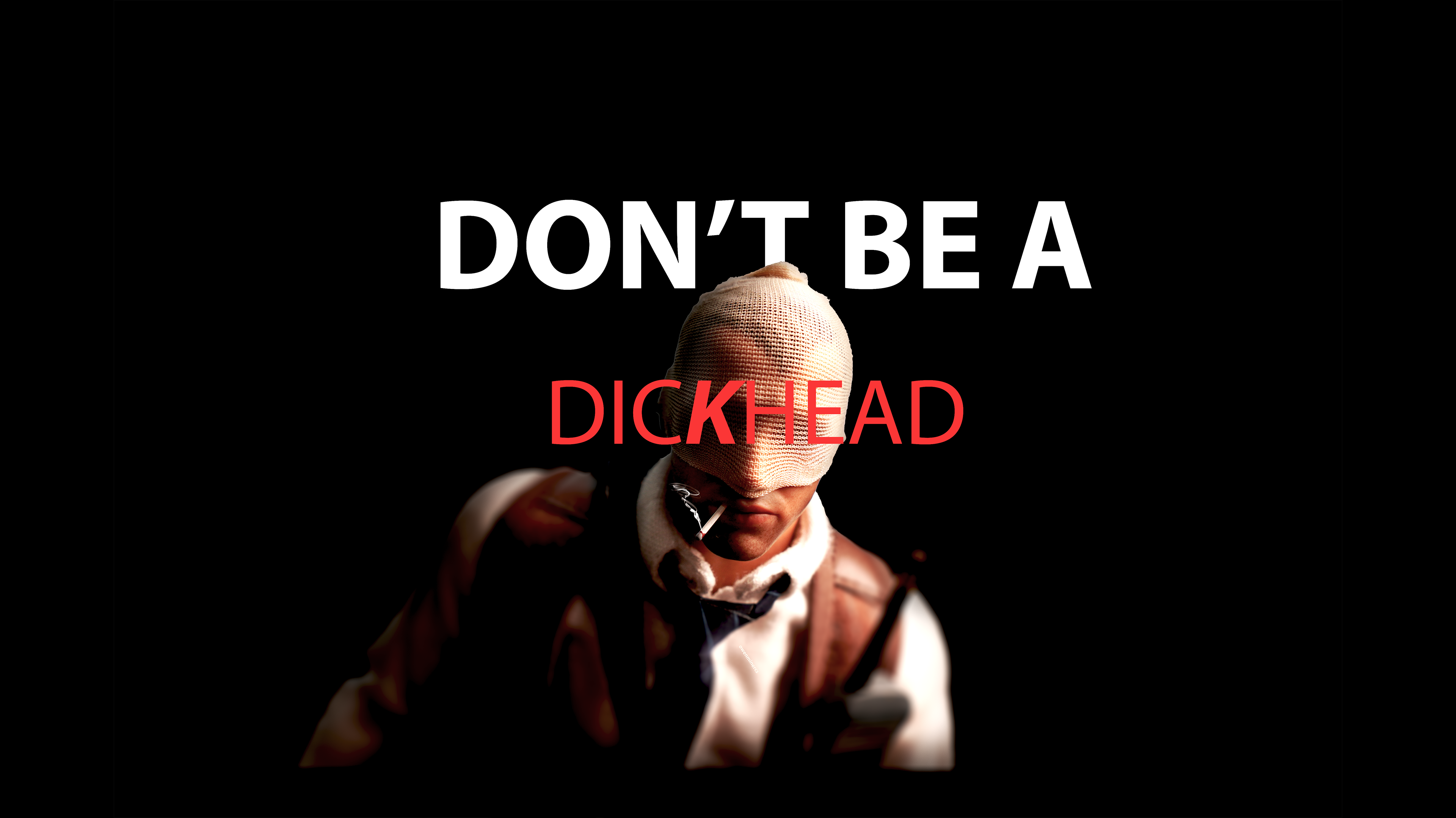 Agent number K figurine with text don't be a dick head